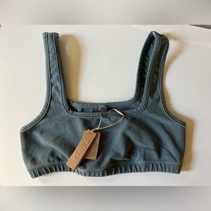 NWT Skims Bralette Size: Small Color: dark sage green